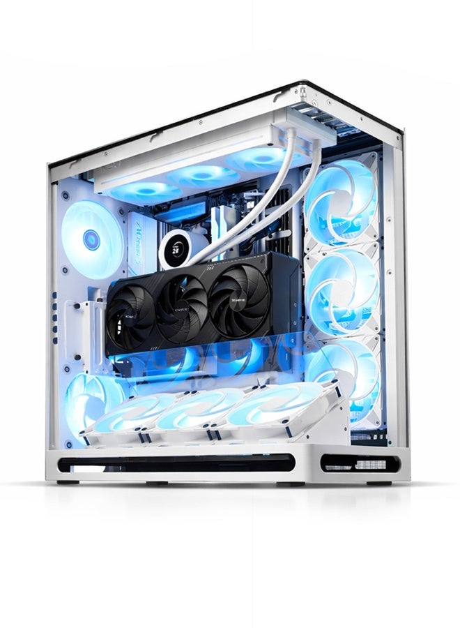 Blade Gaming PC - Intel Core Ultra 9-285K | GeForce RTX 5080 16GB | 32GB DDR5 RAM-1TB NVMe SSD | 360mm w/LCD Liquid Cooler-Z890 MB-1000W Platinum PSU | WiFi-Bluetooth-Windows 11 Pro | Game Sekret Desktop Computer | 1 Year Warranty white